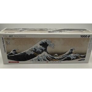 Great Wave off Kanagawa 1000 Piece Panoramic Jigsaw‎ Puzzle Eurographics 39x13